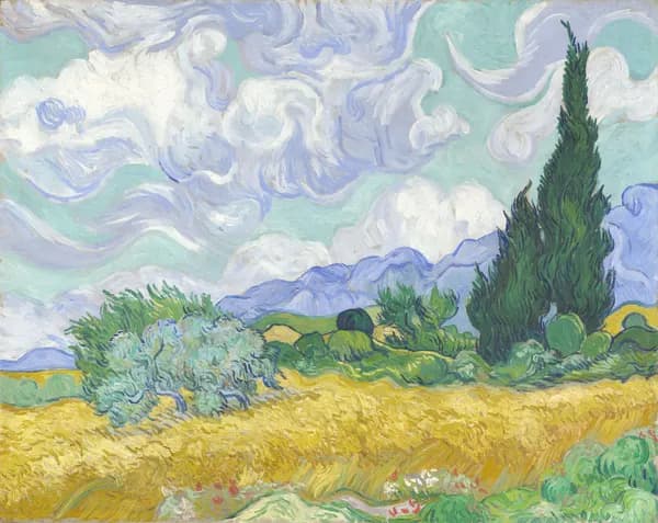 Van Gogh — Wheat Field with Cypresses